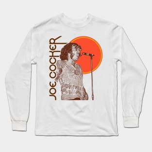 Joe Cocker // Feelin' Alright Retro 70s FanArt Design Long Sleeve T-Shirt